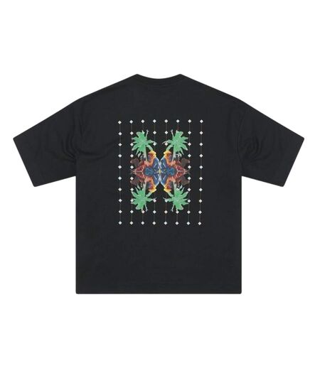 T-shirt Motif/style Imprimé Palmier Adulte Noir London