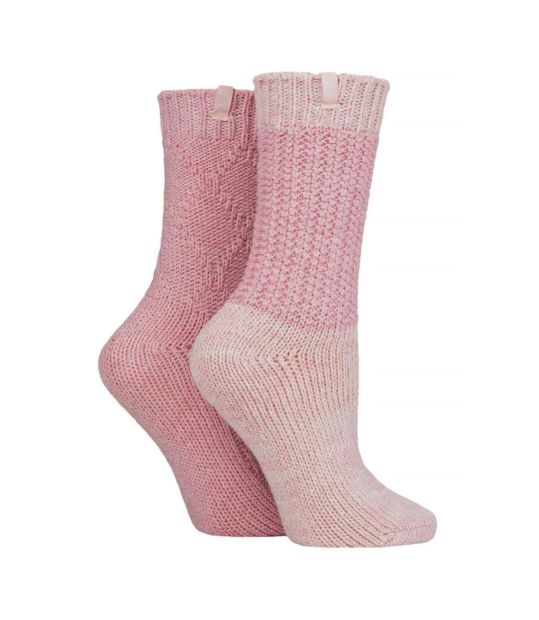 2 Pack Women's Wool Blend Cable Knit Boot Socks, Outdoor Socks-3