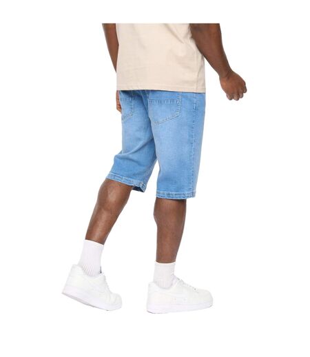 Mens Hammersmith Denim Shorts Mid Wash Crosshatch
