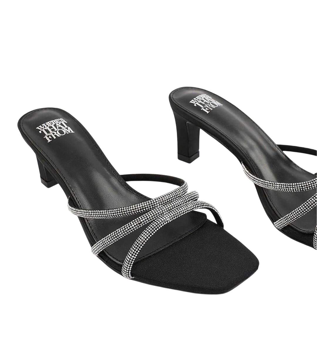 Sandales Mules Femme Noir Where´s That From-3