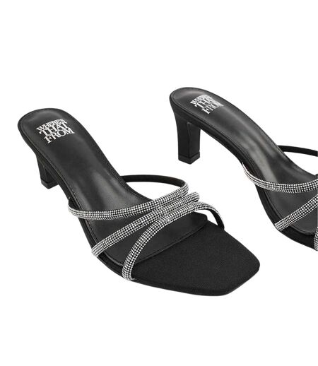 Sandales Mules Femme Noir Where´s That From
