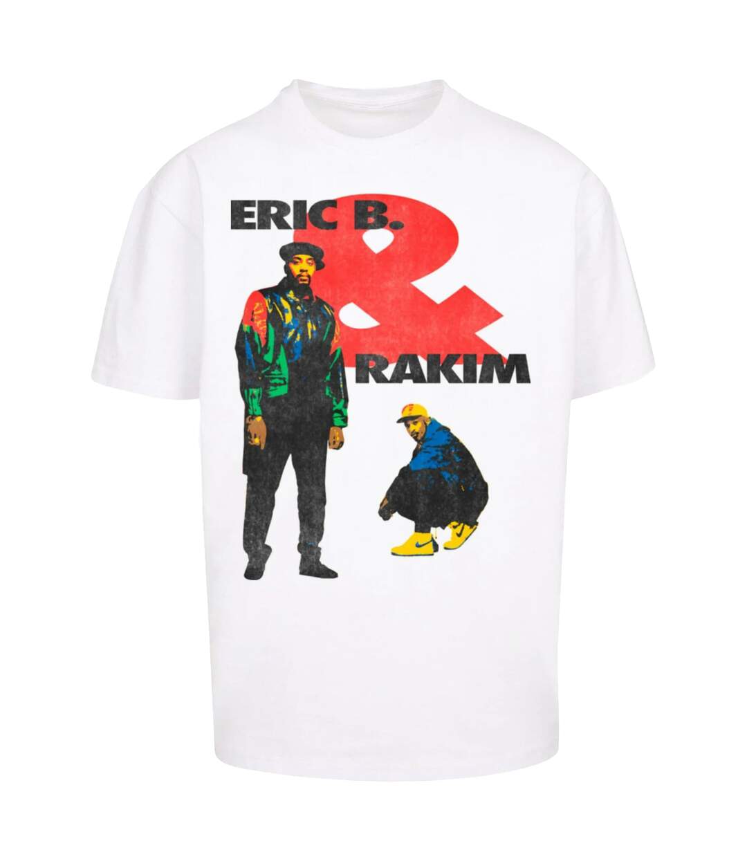 Mens Sweat The Technique Eric B. & Rakim Oversized T-shirt Blanc Mister Tee-2