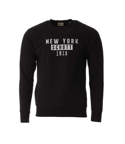 Sweat Noir Homme Schott 752 - L