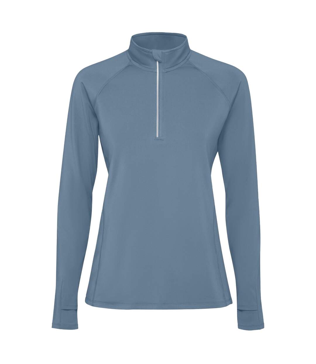 Womens/ladies estambul quarter zip long-sleeved sweatshirt storm blue Roly-1