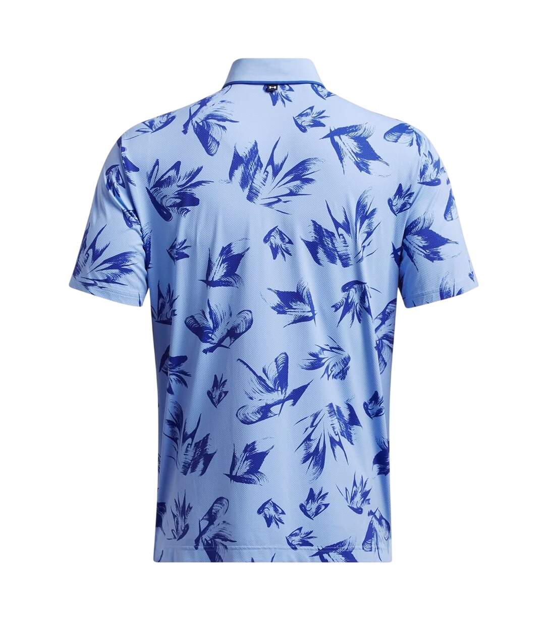 Mens Floral Pattern Polo Shirt Blue Under Armour-3