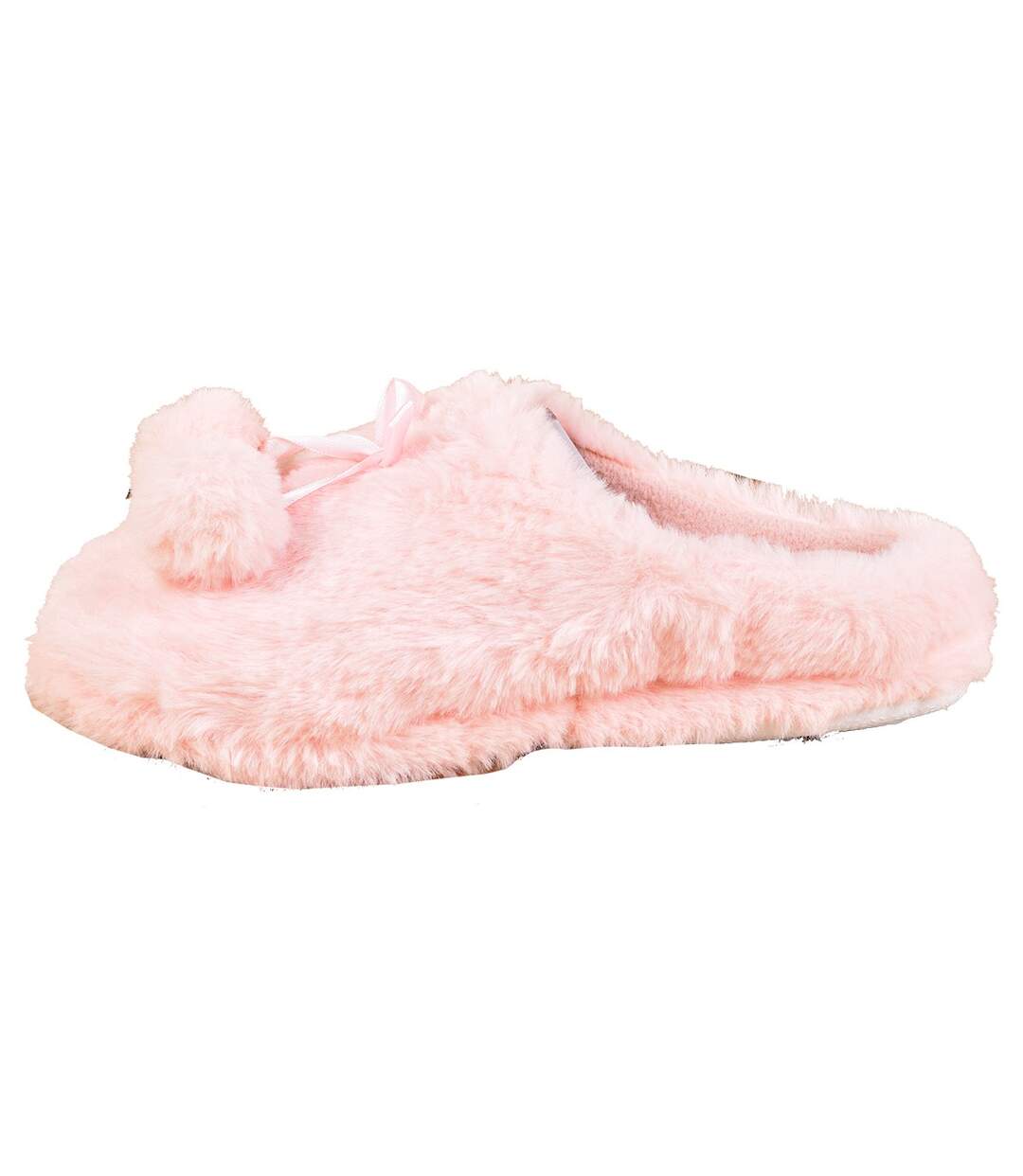 Pantoufles Femme Confort et Qualité Supérieure ETINCELLE Rose Pompon-2