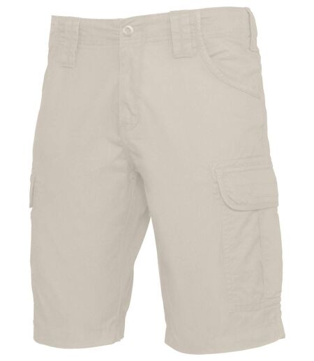 bermuda homme multipoches K766 - beige