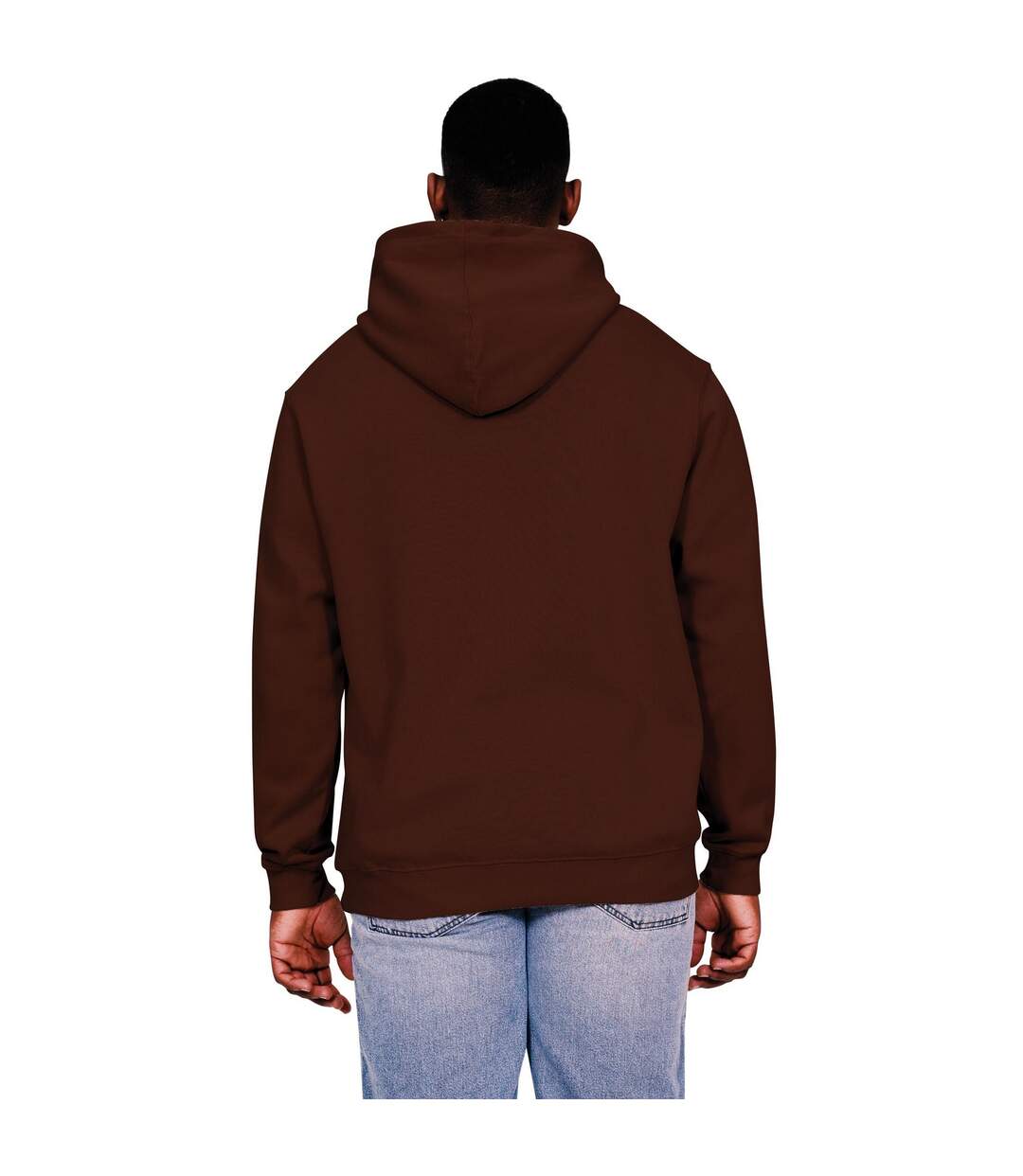 Sweat à capuche core homme chocolat Casual Classics