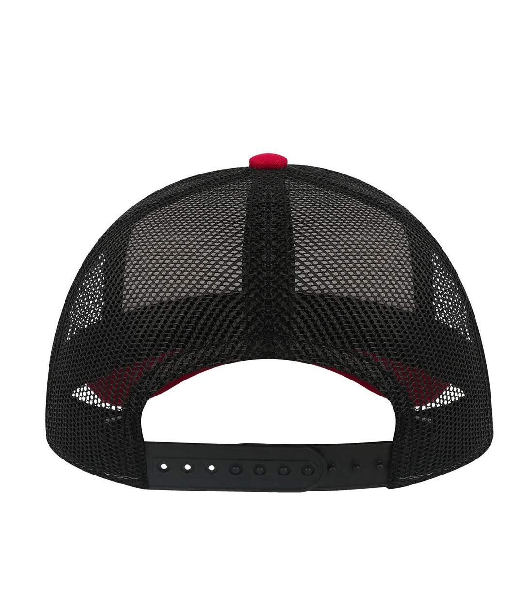 Casquette trucker rapper blanc / bordeaux / noir Atlantis-2