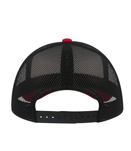 Casquette trucker rapper blanc / bordeaux / noir Atlantis