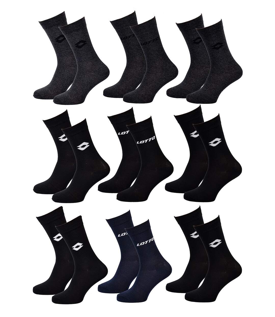 Chaussettes Homme LOTTO Pack de 9 paires URBAN 5414