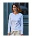 Tee Jays Womens/Ladies Interlock Long Sleeve T-Shirt (White)