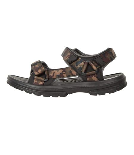 Mens Crete Camo Sandals Green Black Mountain Warehouse