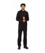 Mens Long-sleeved Polo Shirt Black Regatta Professional-1