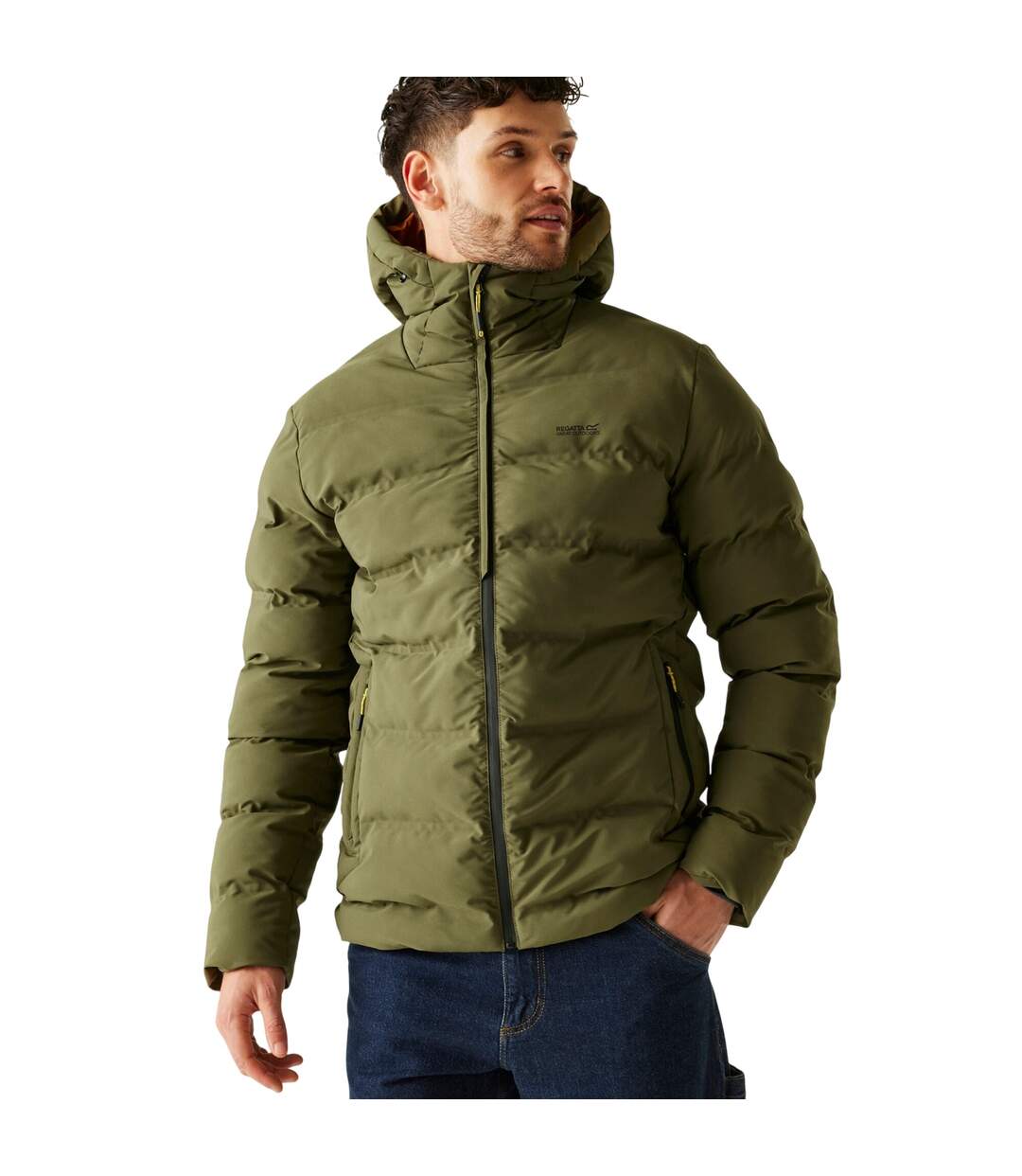 Veste Imperméable Altoro Homme Vert Kaki Foncé Regatta-3