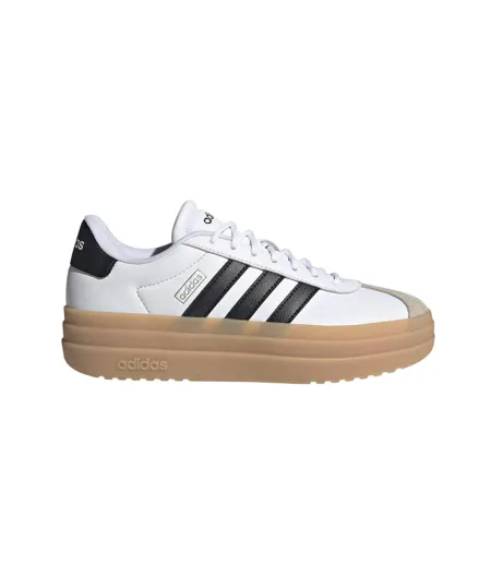 Baskets Court Bold Femme Blanc Noir Marron Pâle Adidas