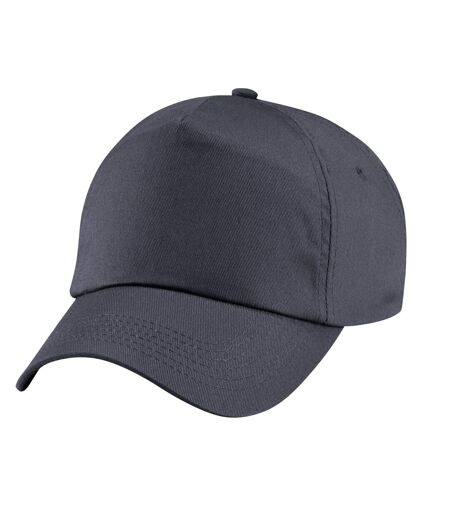 Childrens/kids original 5 panel cap graphite Beechfield
