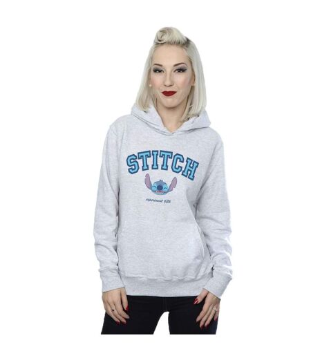Sweat à capuche femme gris chiné Disney
