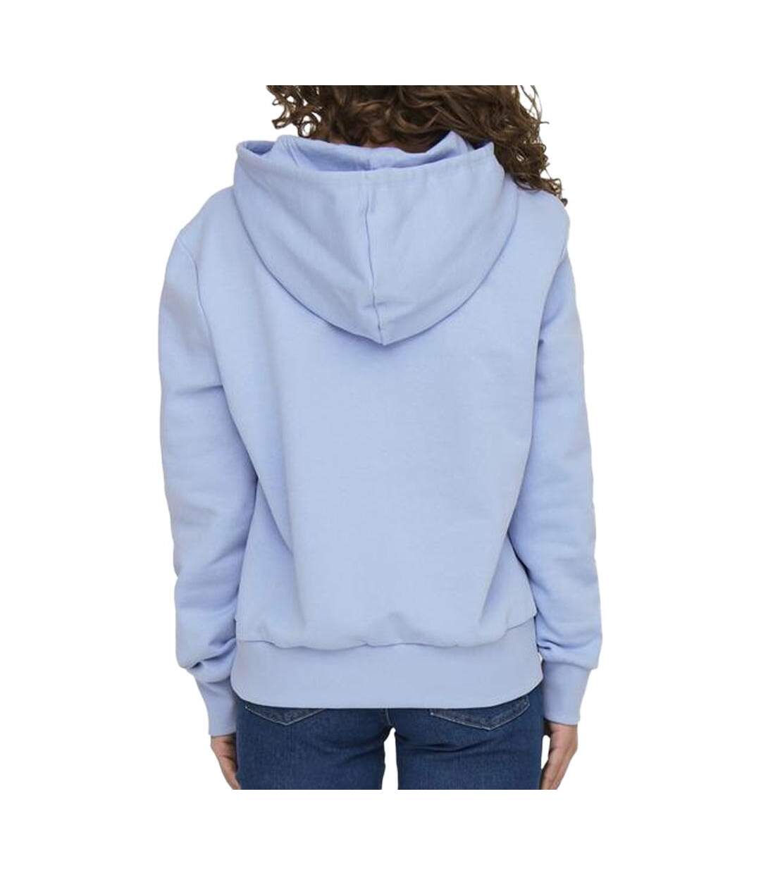 Sweat à capuche bleu clair femme only noli-2