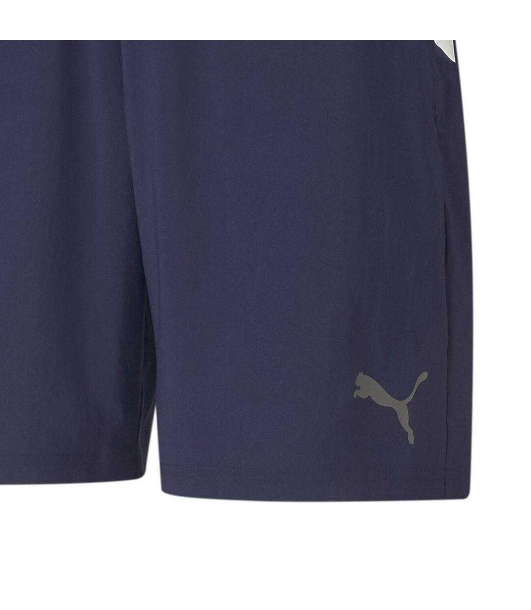 Mens Teamliga Sideline Side Stripe Football Shorts Peacoat Peacoat Navy Puma-3