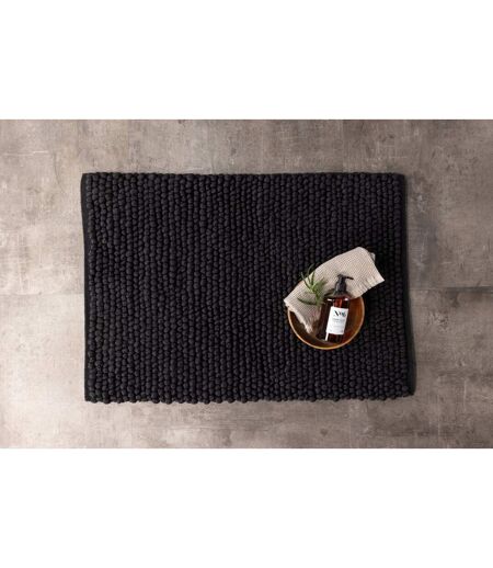 Tapis de Salle de Bain Wilmer 50x80cm Noir