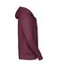 Mens authentic hooded sweatshirt burgundy Russell