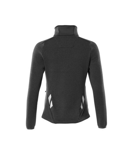 Womens/ladies Accelerate Knitted Jacket Black Mascot