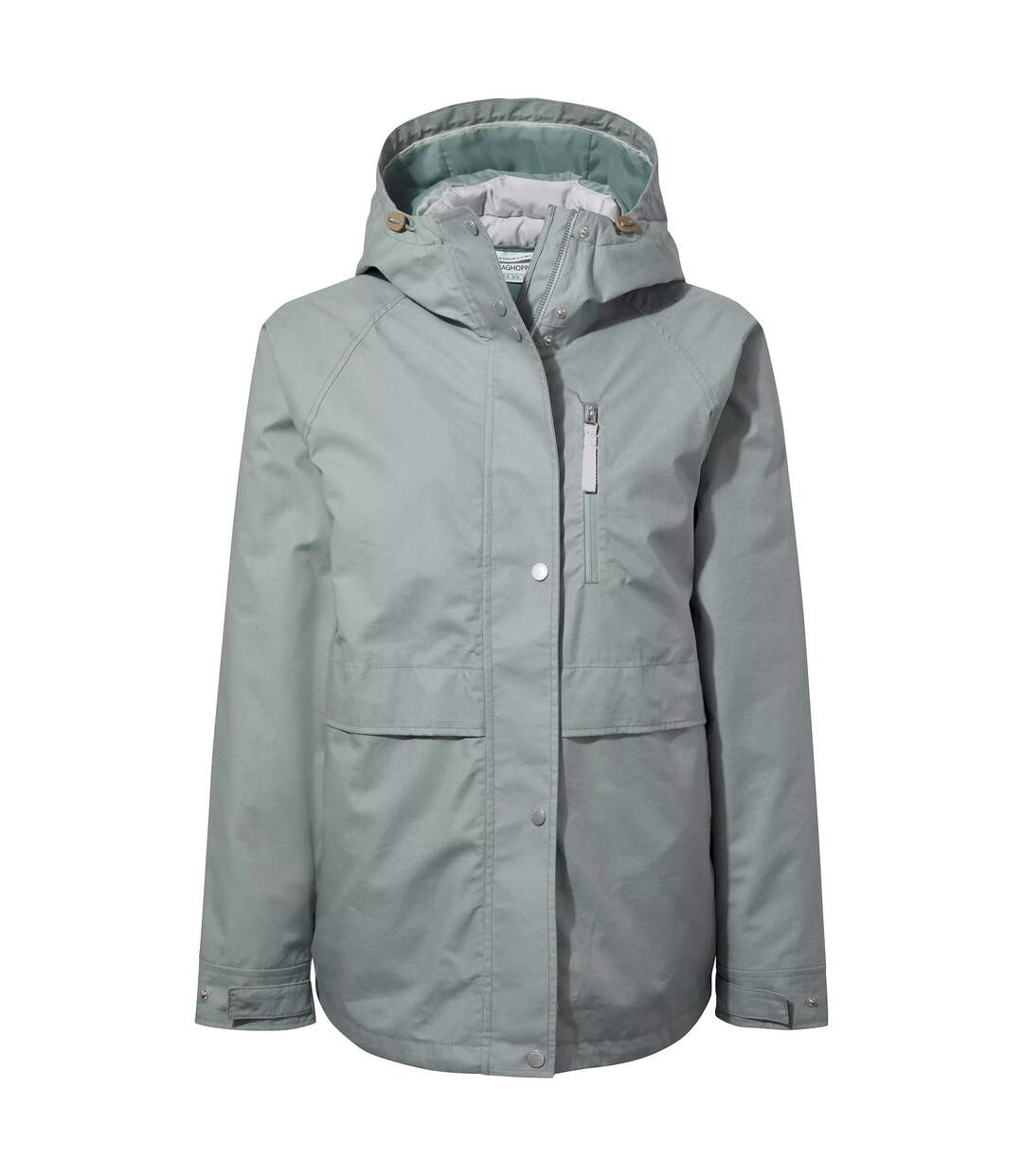 Womens/ladies saltaire waterproof jacket stormy sea/lunar grey Craghoppers-1