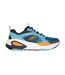 Mens Mono Mesh Trainers Blue Orange Skechers-3