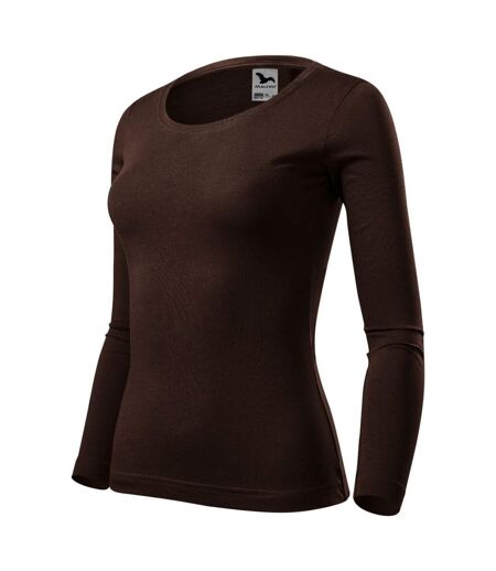 T-shirt Manches Longues Femme Marron Malfini