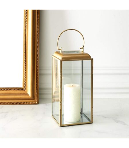 Lanterne Déco en Métal Girotto 30cm Or