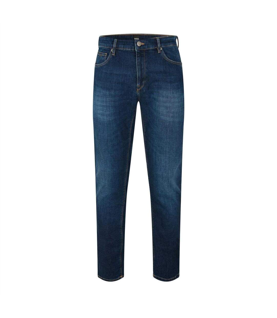 Mens Maine3 Denim Tapered Jeans Navy Boss-1