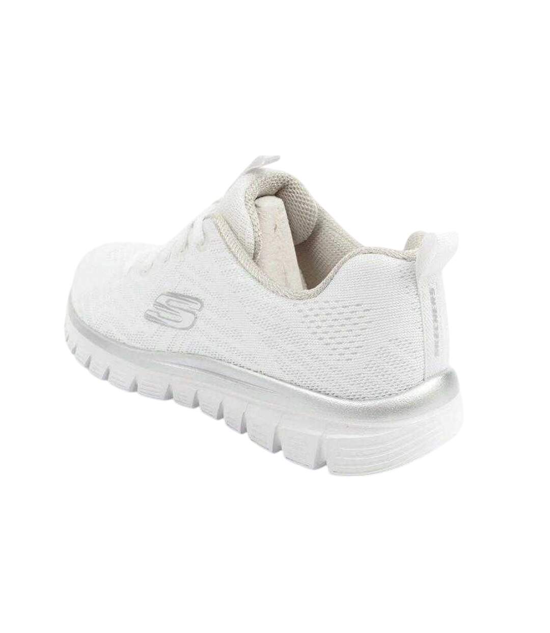 Chaussures Graceful Get Connected Femme Blanc Skechers-2