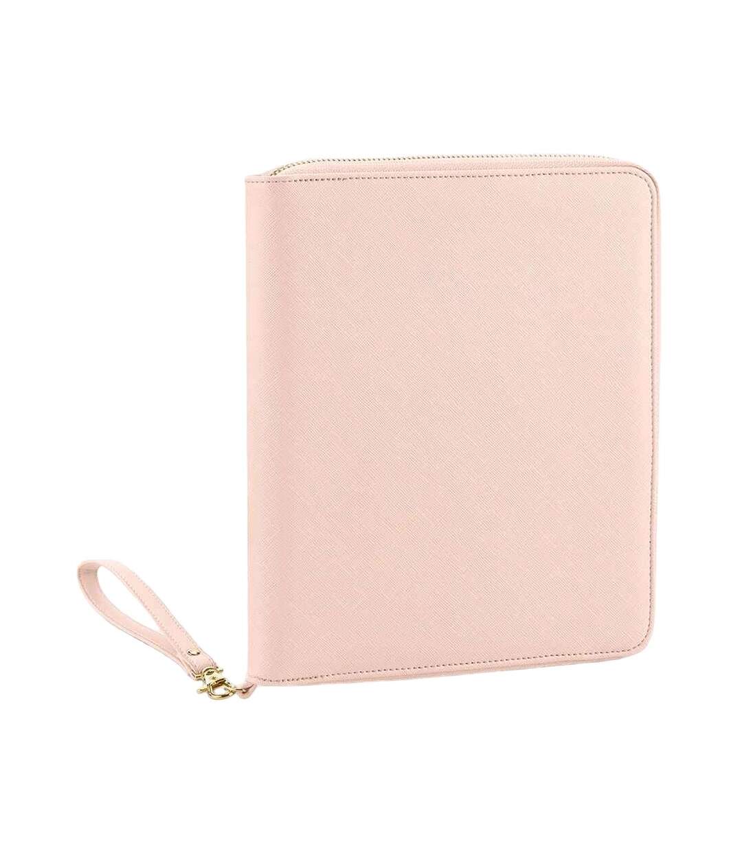 Faux leather boutique travel/tech organiser one size soft pink Bagbase-1