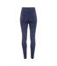 Womens/ladies seamless 3d fit multi sport denim look leggings indigo denim TriDri