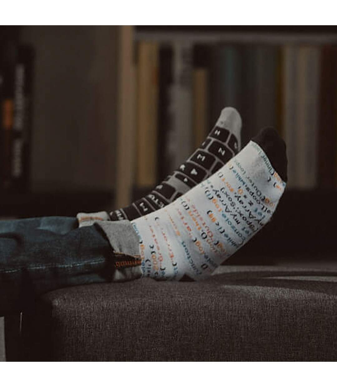 1 Pack Unisex Mismatched Novelty Odd Socks - IT Developer-4