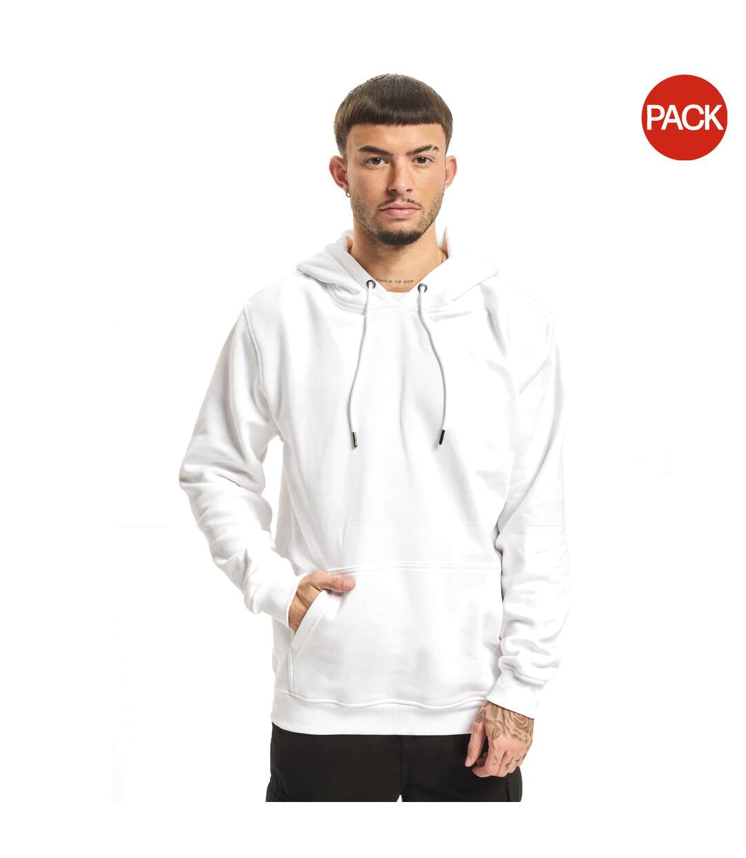 Sweats À Capuche Basic Homme Noir Blanc Urban Classics-1