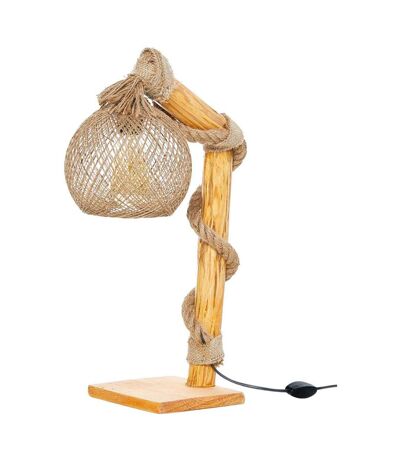 Lampe de bureau en bois Canata
