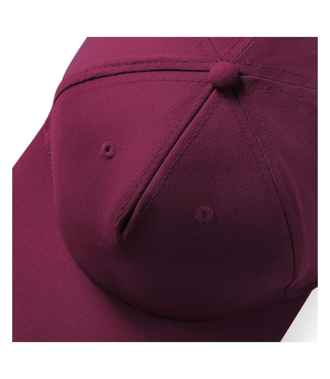 Lot de 2  casquettes rétro adulte bordeaux Beechfield