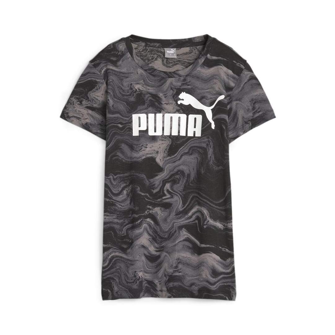 T-shirt Gris/Noir Femme Puma Ess+ Marbleized - L-1