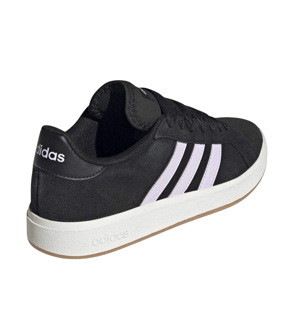 Baskets Motif/style 3 Rayures Court Base 00s Femme Noir Blanc Adidas-2