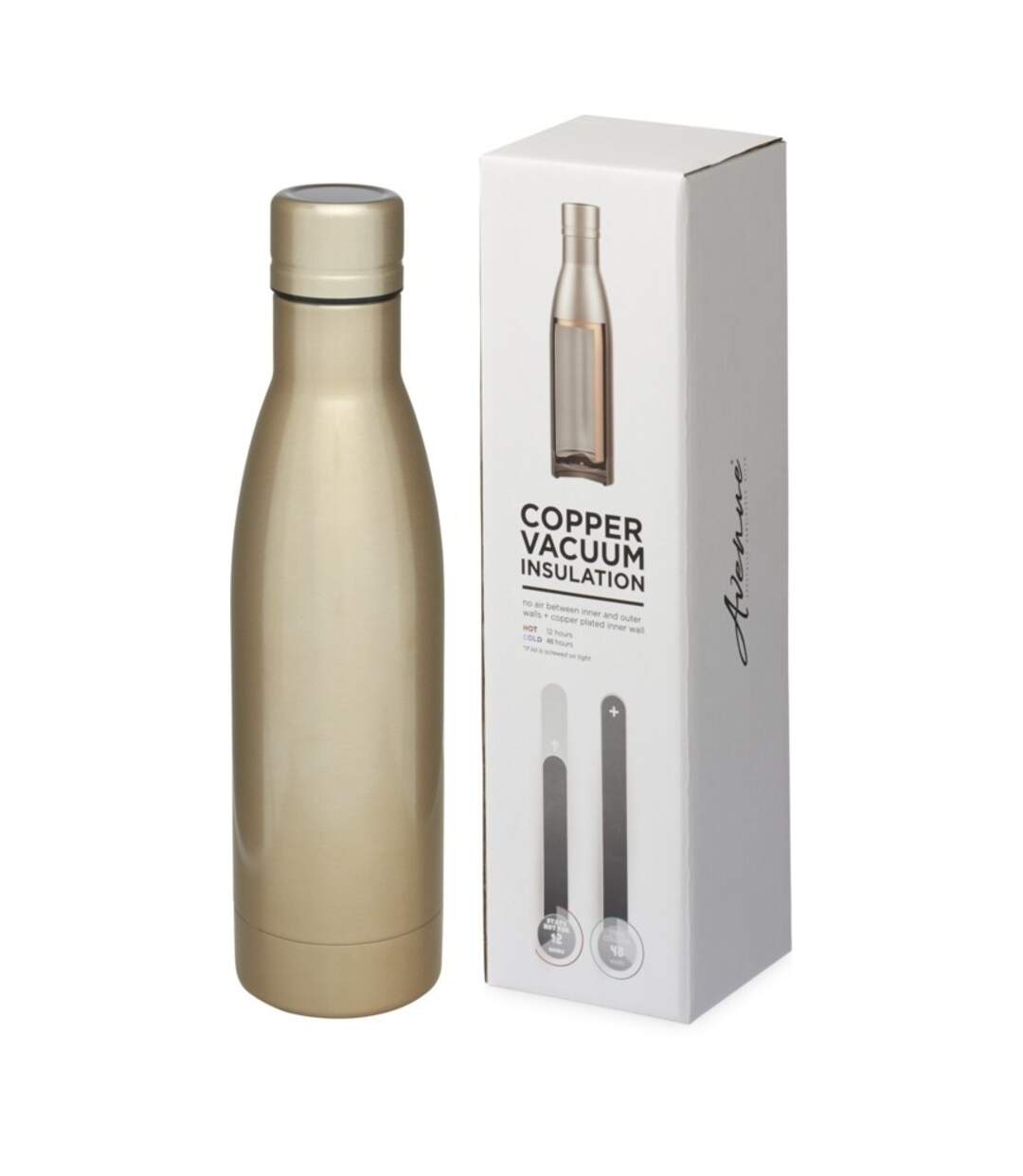 Vasa copper vacuum insulated bottle one size gold Avenue