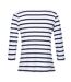 Regatta - T-shirt POLEXIA - Femme (Blanc / Bleu marine) - UTRG6921