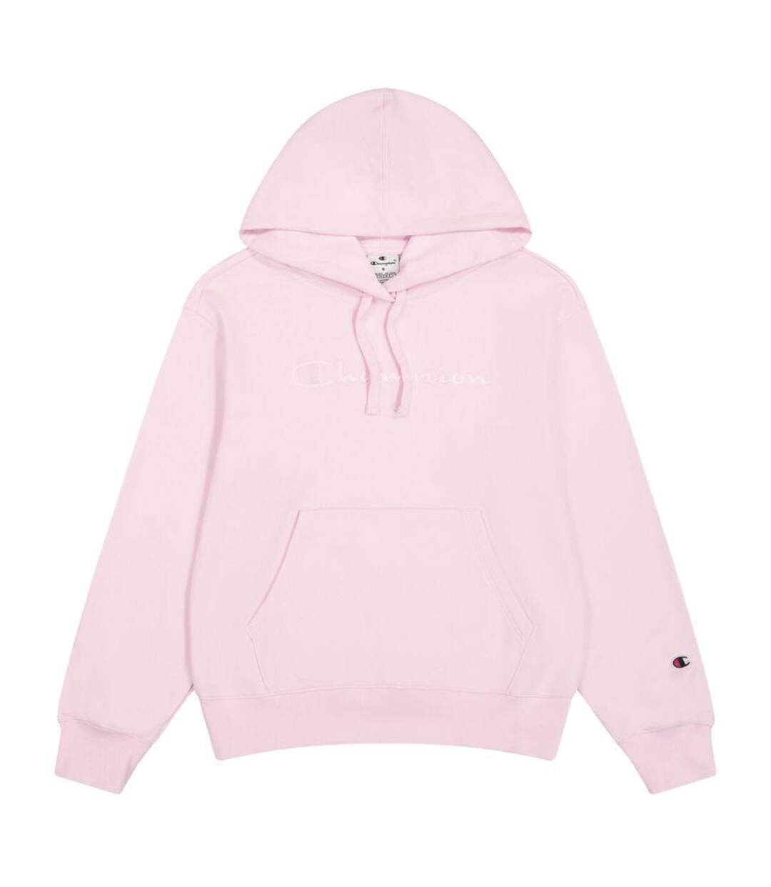 Sweat À Capuche Motif/style Logo Brodé Femme Rose Champion-2