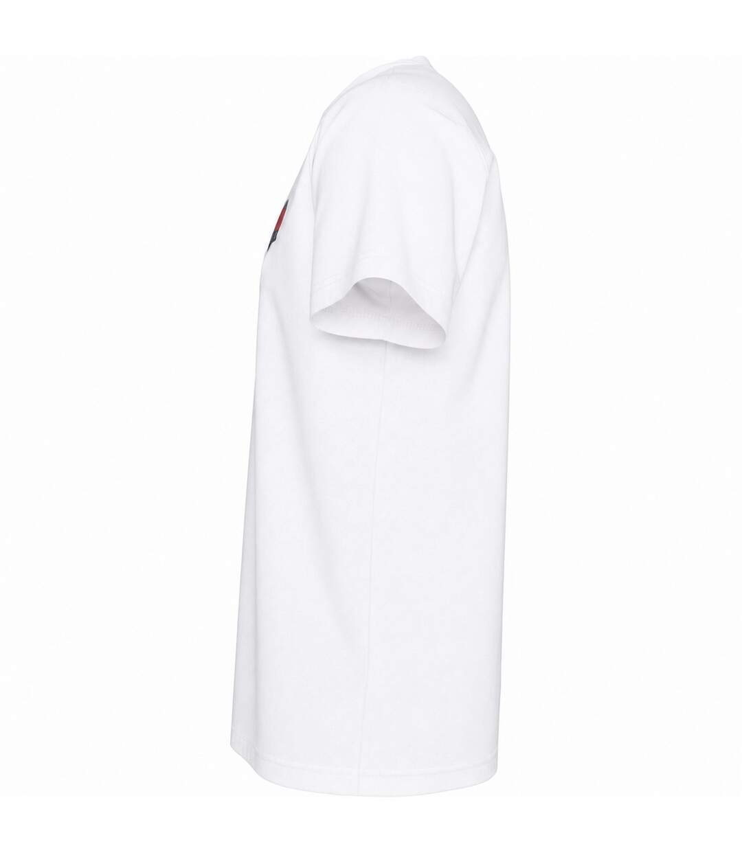 Mens Flag Crew Neck Slim T-shirt White Tommy Jeans-3