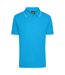 Polo Homme Turquoise Vif Blanc James And Nicholson-1