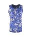 Débardeur Motif/style Floral Femme Bleu Orchidée Inoa-1