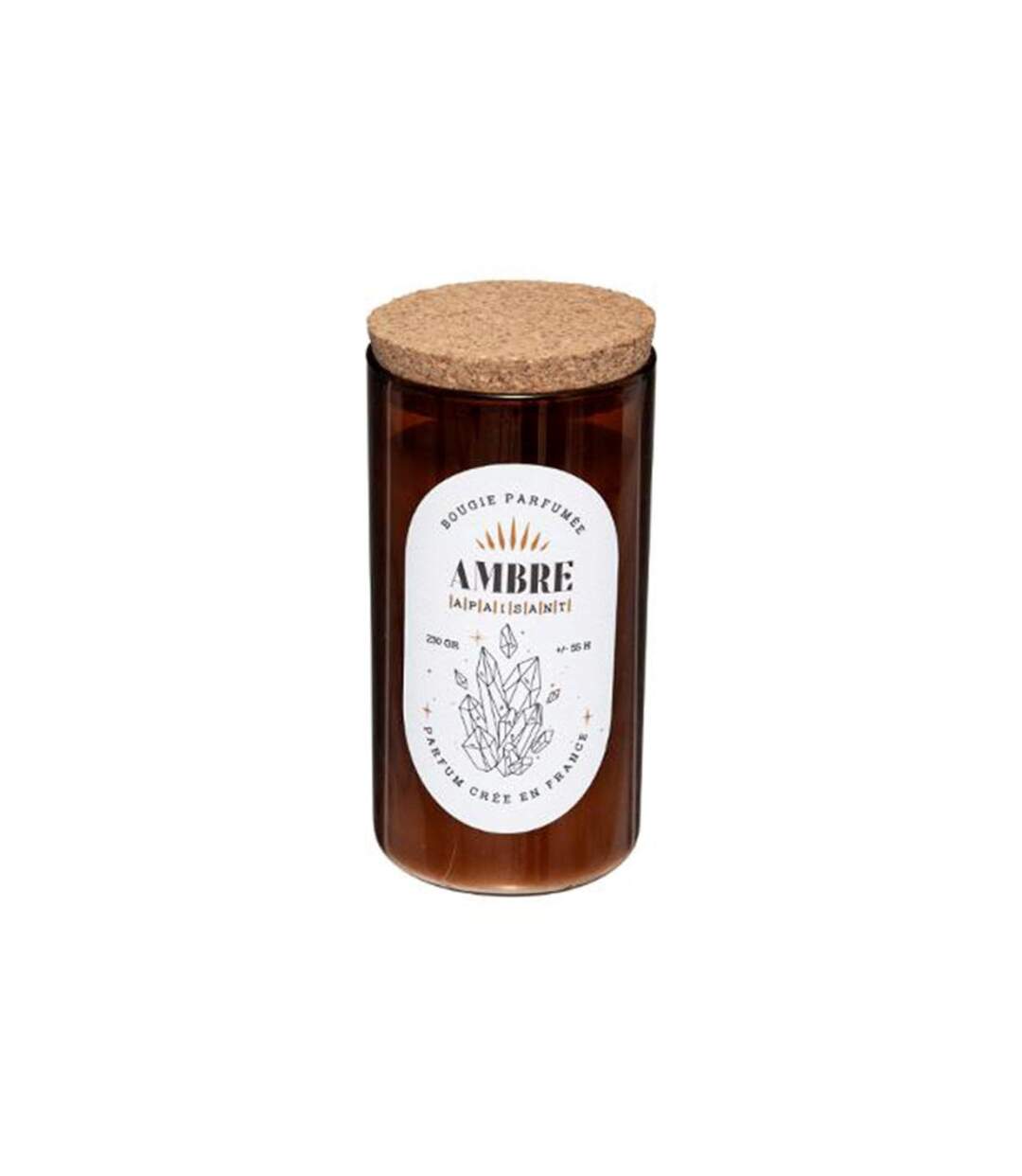 Bougie Parfumée en Verre Snow 230g Ambre-1