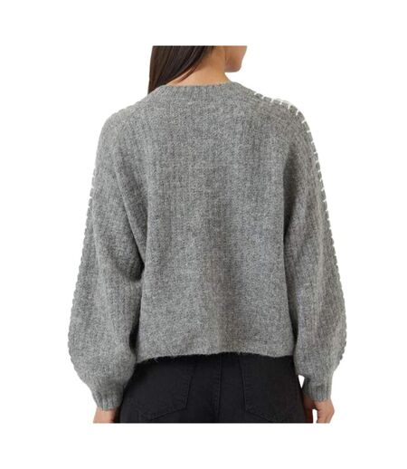 Gilet gris femme yas knit