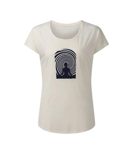 Womens/ladies Serenity Psychedelic T-shirt Almond Milk Dare 2B